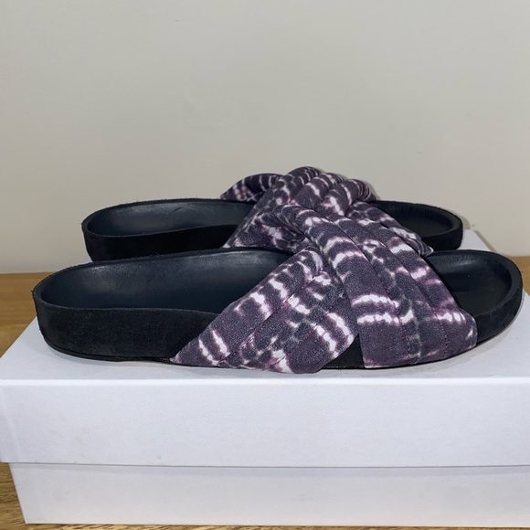 Isabel Marant tie-dye print crossover slides EUR 40/US 10 - Picture 2 of 5